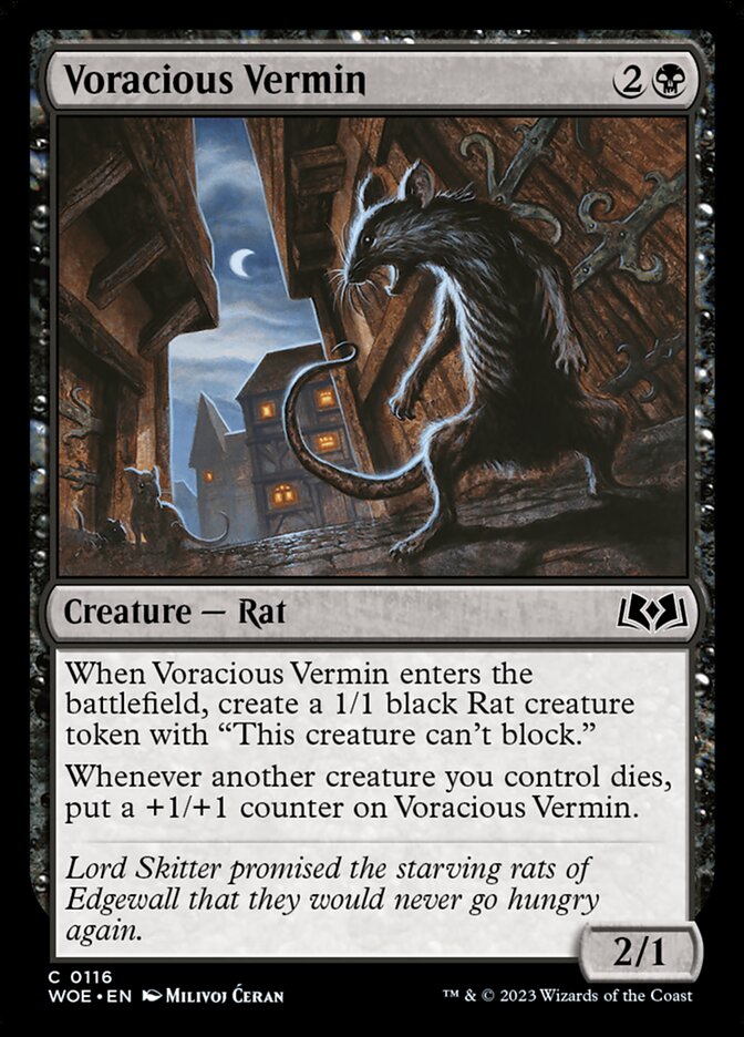 Wilds of Eldraine #116 Voracious Vermin