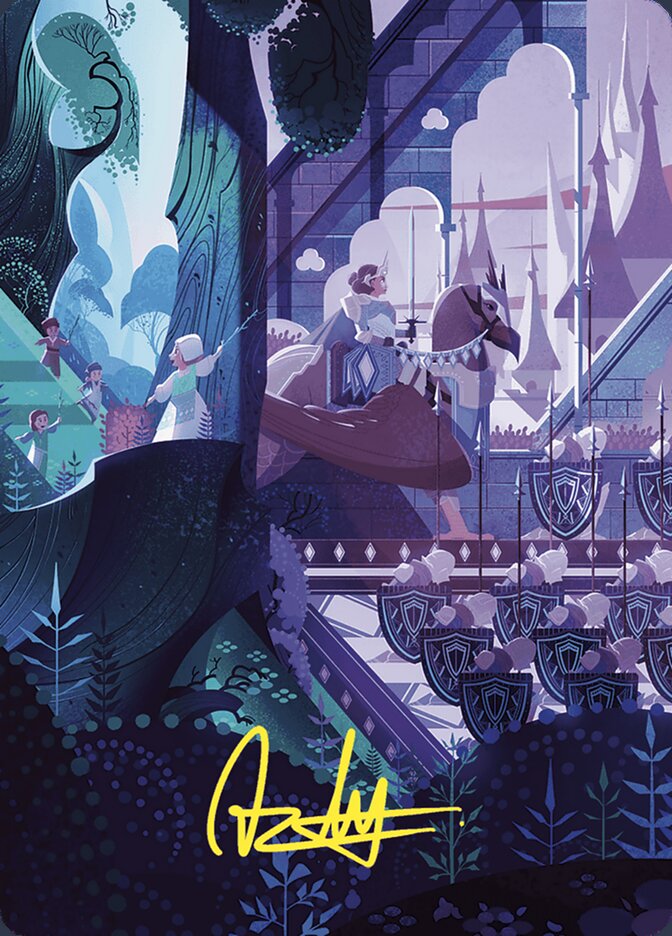 Art Series: Wilds of Eldraine #64 As Foretold Art Card (Gold-Stamped Signature)