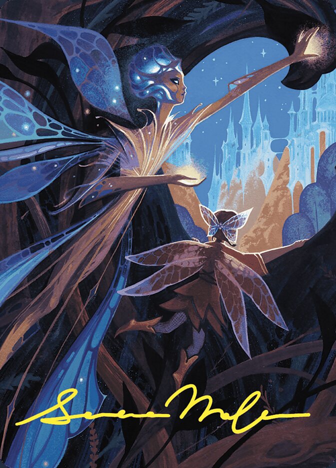 Art Series: Wilds of Eldraine #67 Kindred Discovery Art Card (Gold-Stamped Signature)