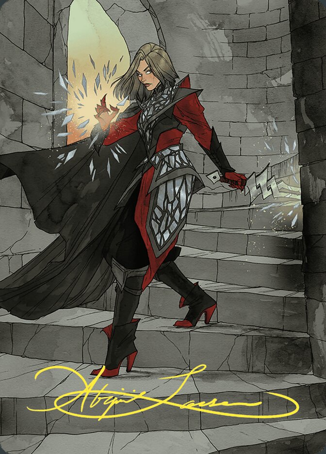 Art Series: Wilds of Eldraine #59 Rowan, Scion of War Art Card (59/81) (Gold-Stamped Signature)