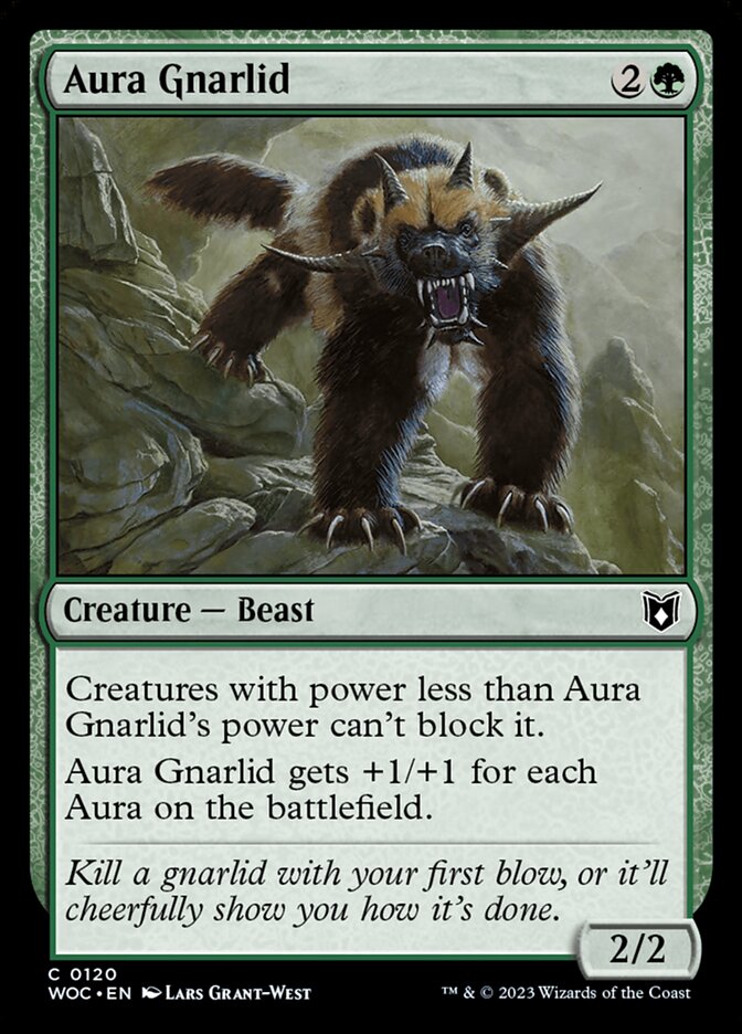 Commander: Wilds of Eldraine #120 Aura Gnarlid