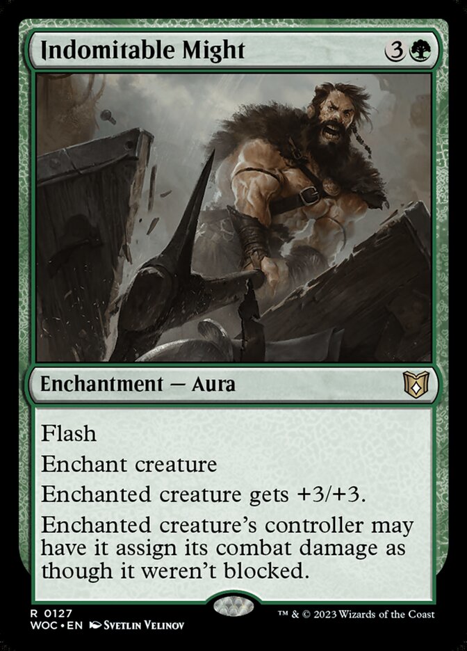 Commander: Wilds of Eldraine #127 Indomitable Might