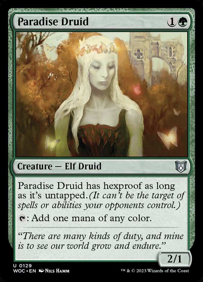 Commander: Wilds of Eldraine #129 Paradise Druid