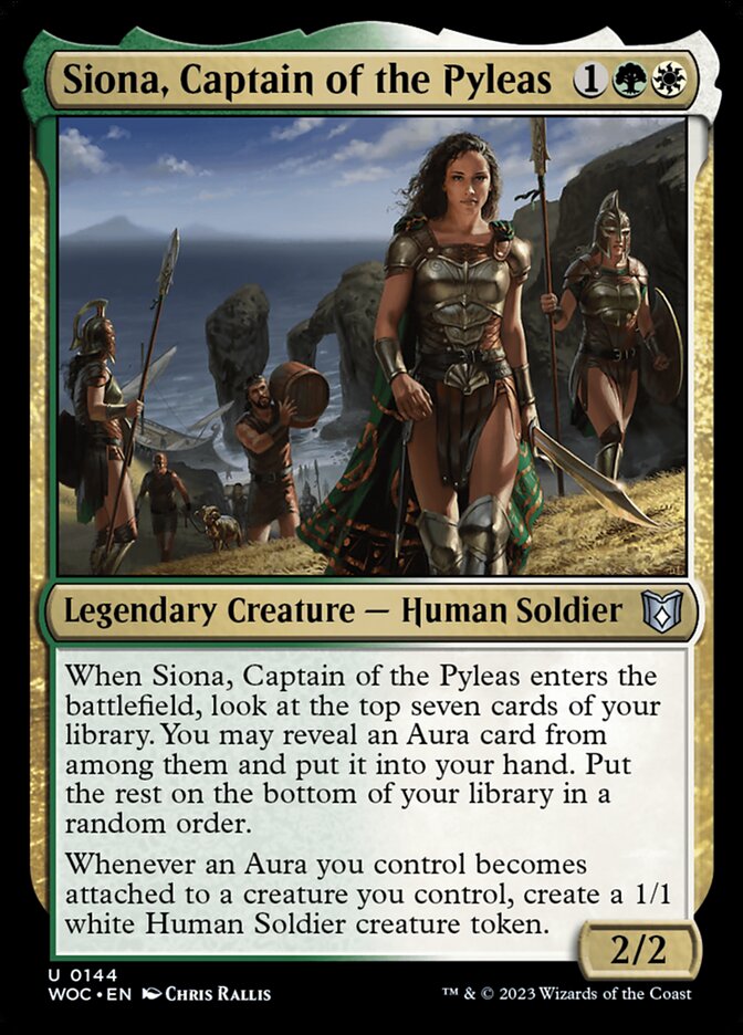 Commander: Wilds of Eldraine #144 Siona, Captain of the Pyleas
