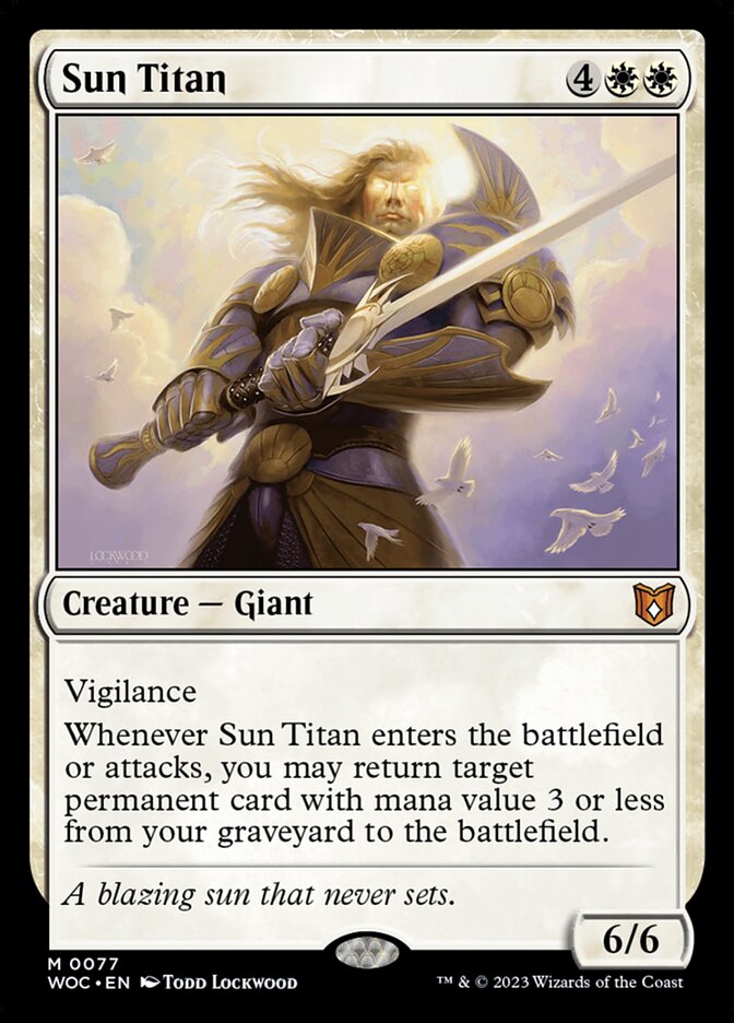 Commander: Wilds of Eldraine #77 Sun Titan
