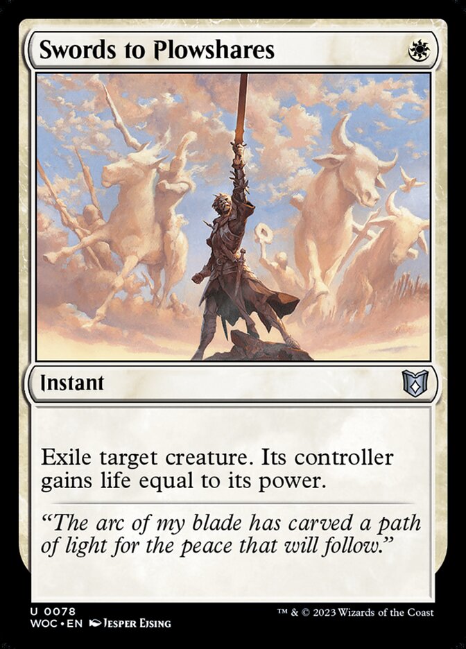Commander: Wilds of Eldraine #78 Swords to Plowshares