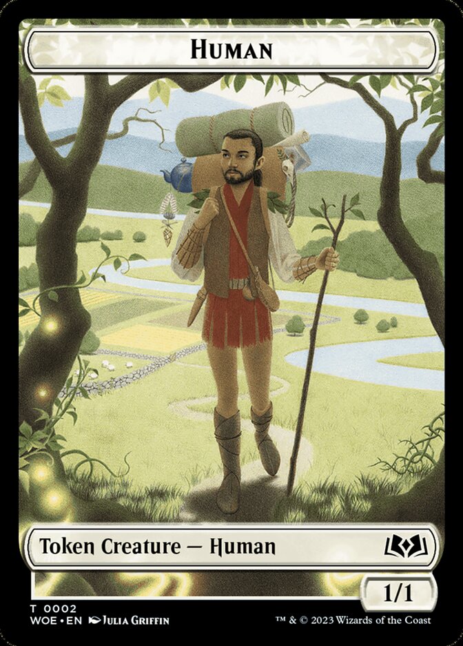 Wilds of Eldraine #2 // 13 Human // Food (0013) Double-Sided Token
