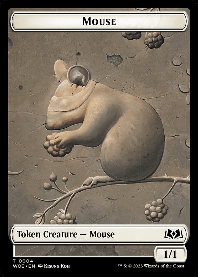 Wilds of Eldraine #4 // 13 Mouse // Food (0013) Double-Sided Token