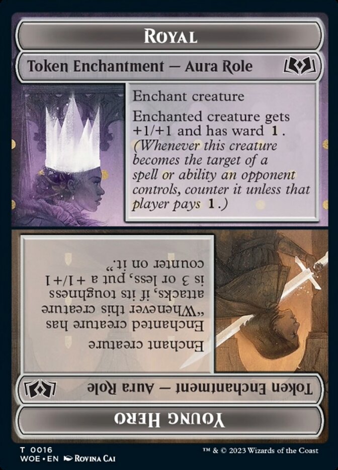 Wilds of Eldraine #16 Royal Role / Young Hero Role Token
