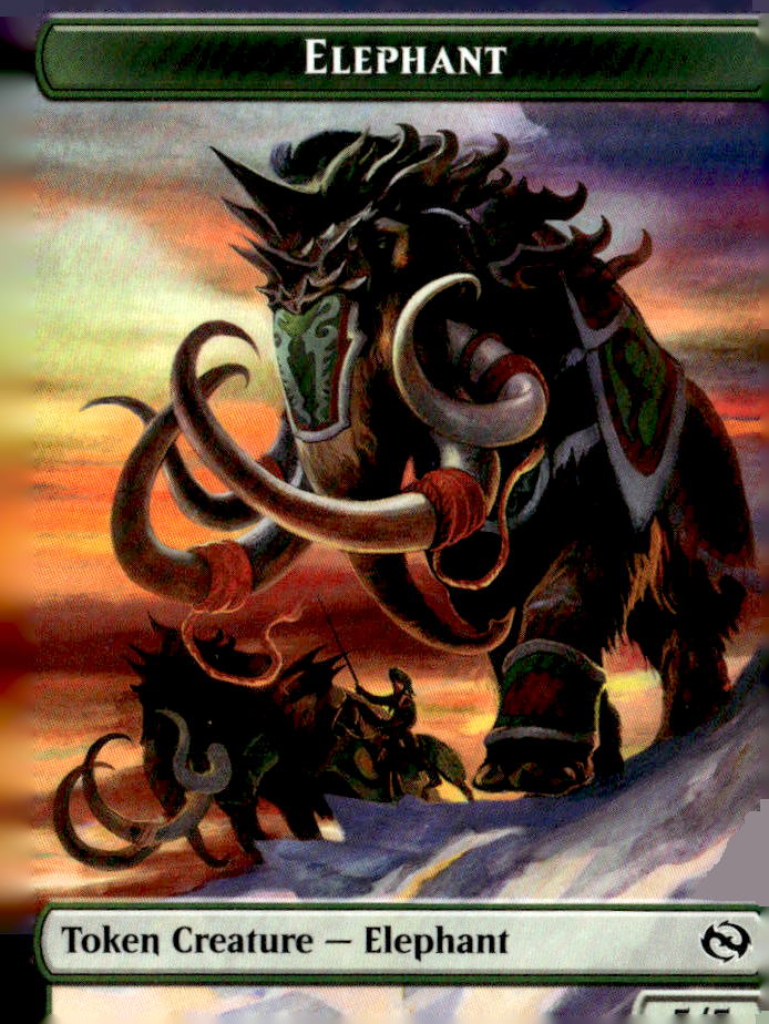 Tarkir: Dragonstorm #14 // 16 Elephant // Treasure Double-Sided Token