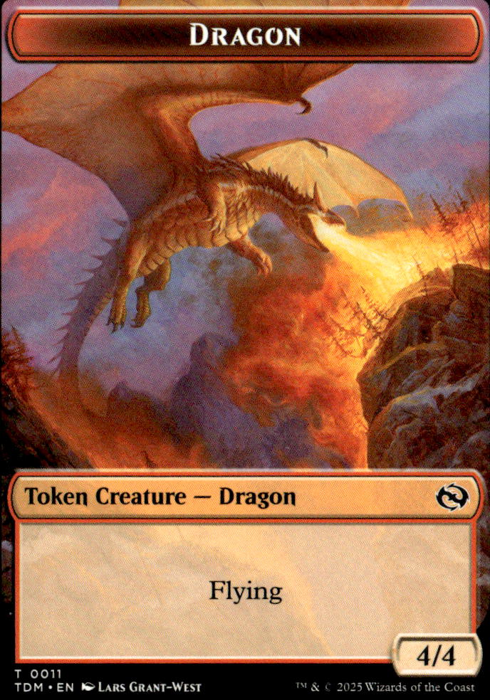Tarkir: Dragonstorm #11 // 13 Dragon (0011) // Warrior Double-Sided Token