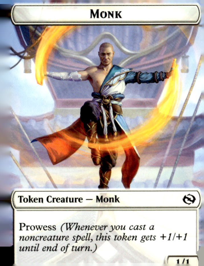 Tarkir: Dragonstorm #3 // 16 Monk // Treasure Double-Sided Token