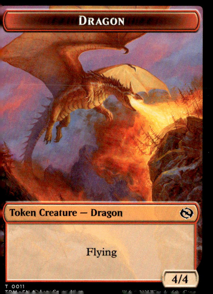Tarkir: Dragonstorm #11 // 13 Dragon (0011) // Warrior Double-Sided Token