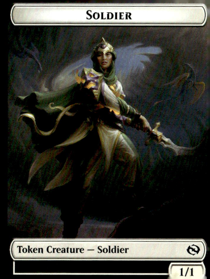 Tarkir: Dragonstorm #4 // 5 Soldier (0004) // Soldier (0005) Double-Sided Token