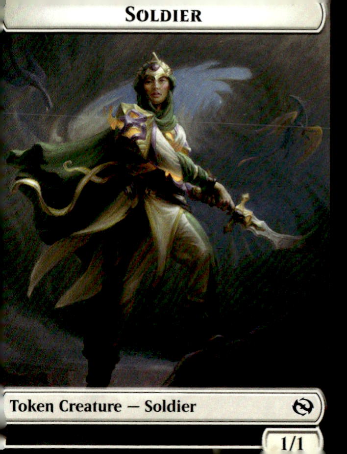 Tarkir: Dragonstorm #4 // 5 Soldier (0004) // Soldier (0005) Double-Sided Token