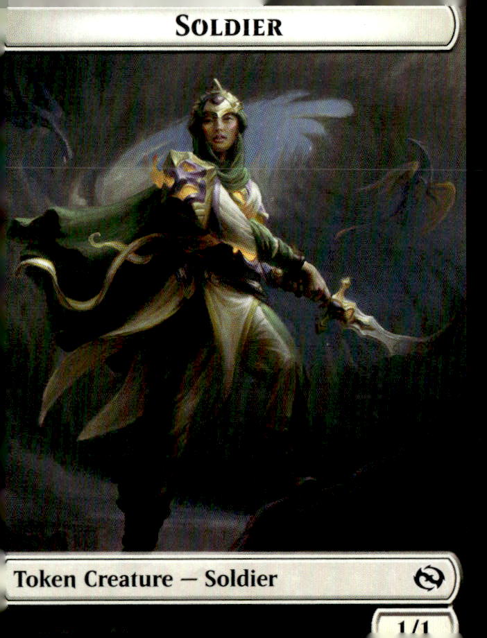 Tarkir: Dragonstorm #4 // 5 Soldier (0004) // Soldier (0005) Double-Sided Token