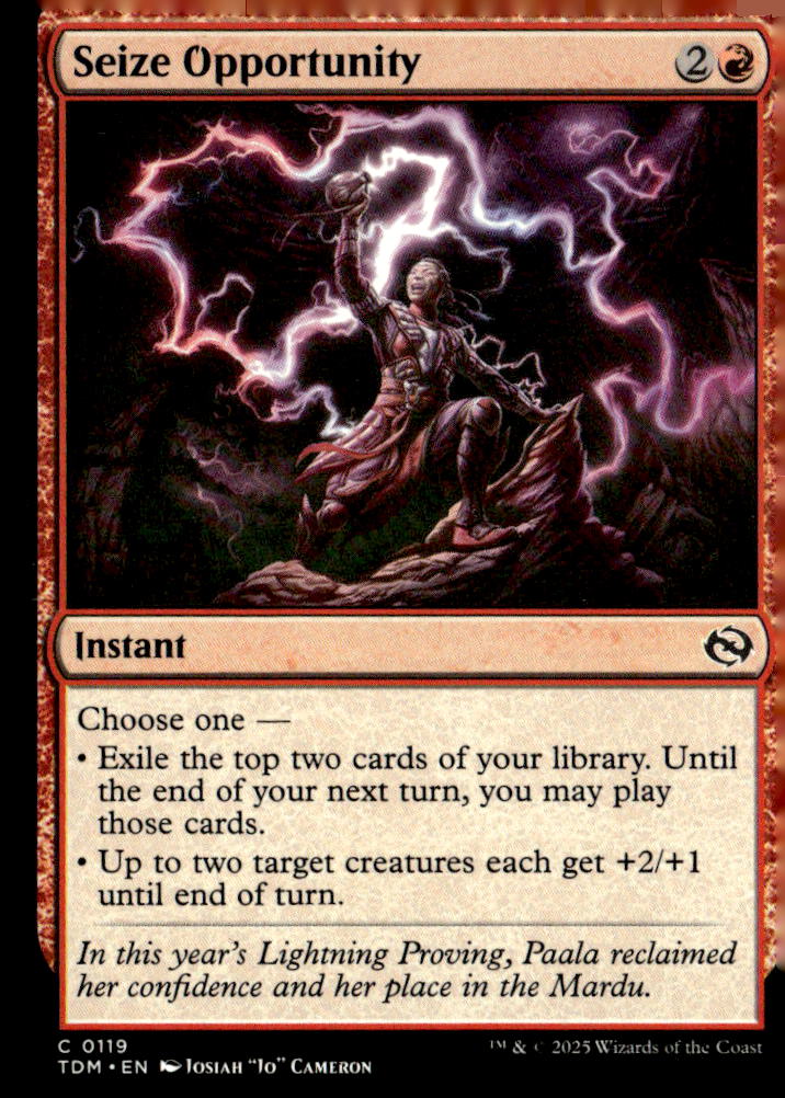 Tarkir: Dragonstorm #119 Seize Opportunity