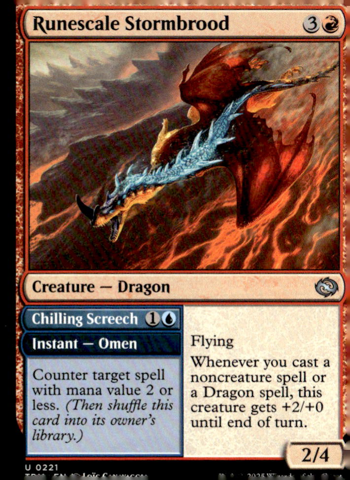Tarkir: Dragonstorm #221 Runescale Stormbrood