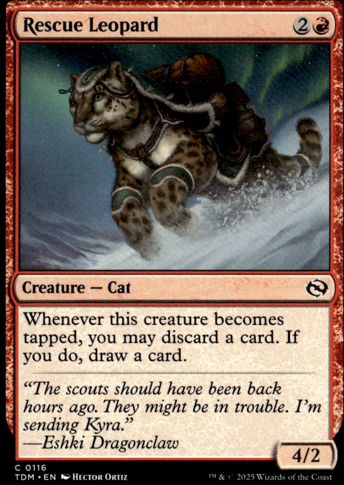 Tarkir: Dragonstorm #116 Rescue Leopard