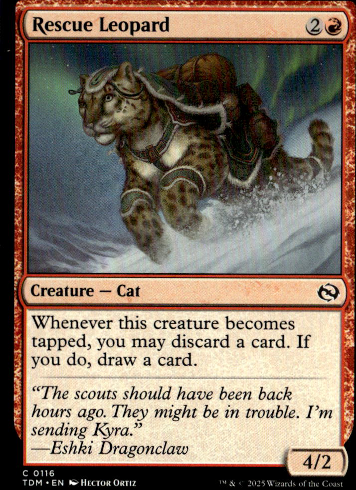 Tarkir: Dragonstorm #116 Rescue Leopard