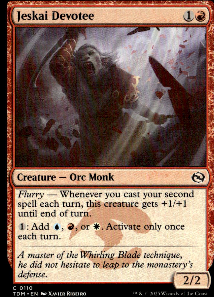 Tarkir: Dragonstorm #110 Jeskai Devotee