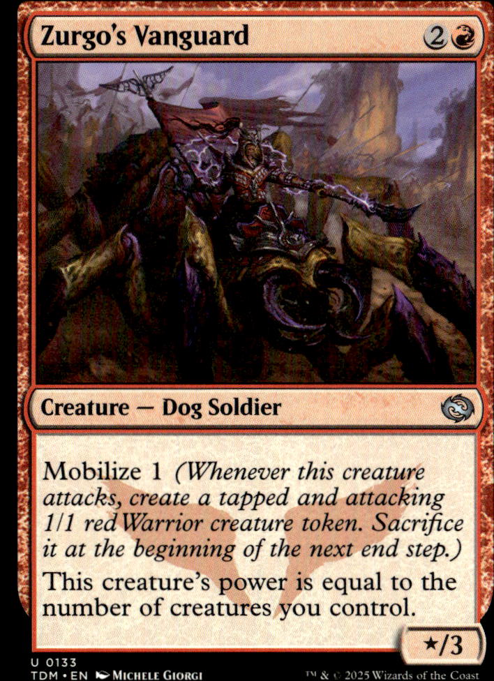 Tarkir: Dragonstorm #133 Zurgo's Vanguard