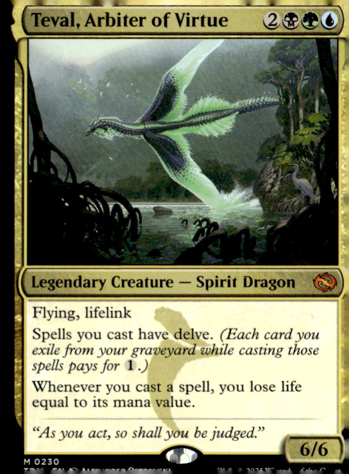 Tarkir: Dragonstorm #230 Teval, Arbiter of Virtue