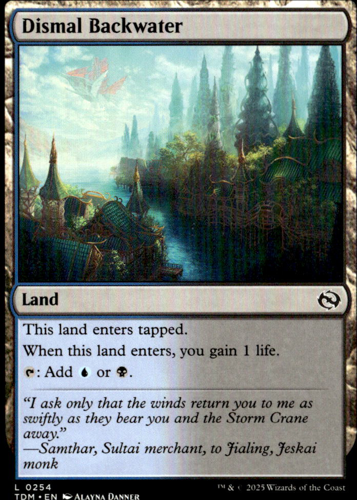 Tarkir: Dragonstorm #254 Dismal Backwater