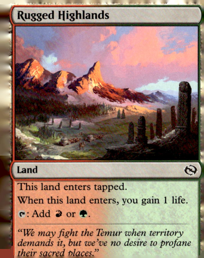 Tarkir: Dragonstorm #265 Rugged Highlands