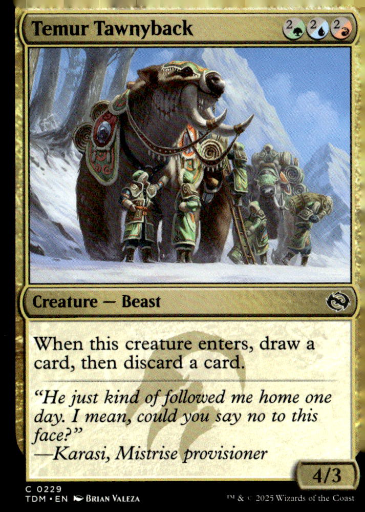 Tarkir: Dragonstorm #229 Temur Tawnyback
