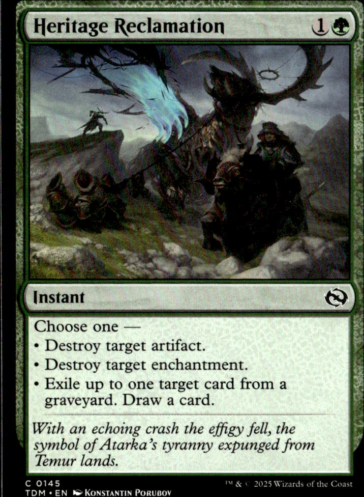 Tarkir: Dragonstorm #145 Heritage Reclamation