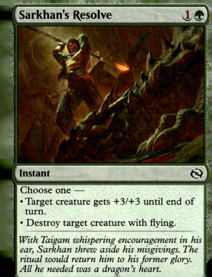 Tarkir: Dragonstorm #158 Sarkhan's Resolve