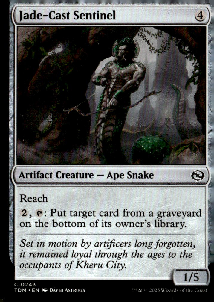 Tarkir: Dragonstorm #243 Jade-Cast Sentinel