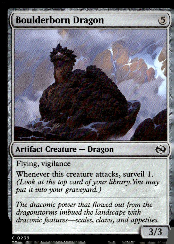 Tarkir: Dragonstorm #239 Boulderborn Dragon