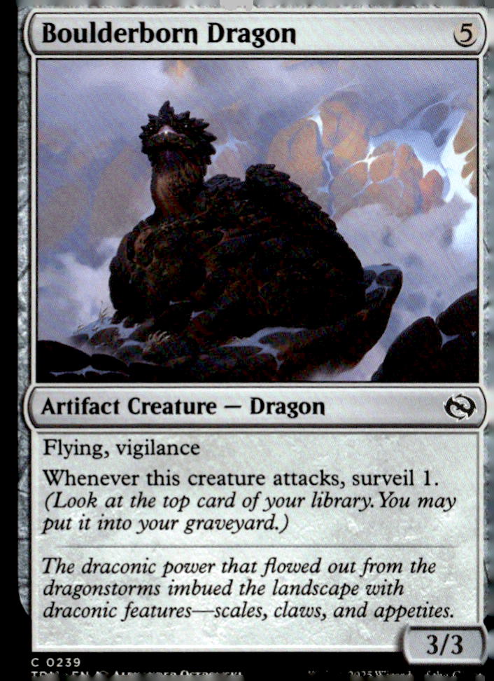 Tarkir: Dragonstorm #239 Boulderborn Dragon