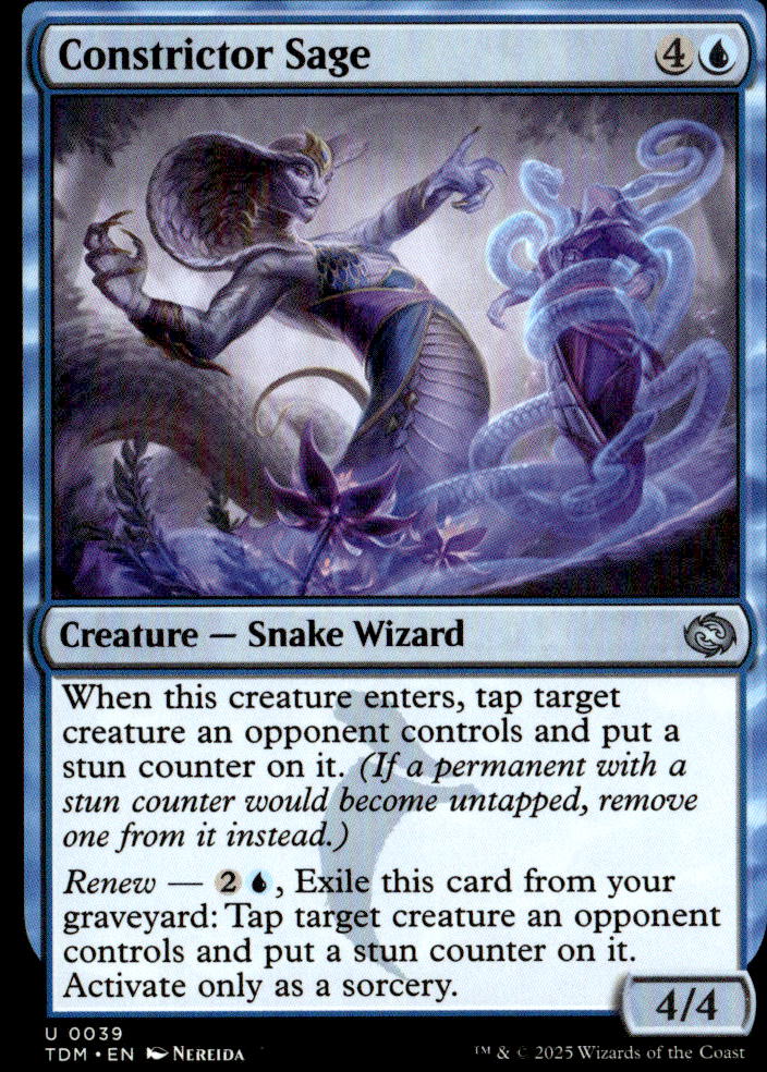 Tarkir: Dragonstorm #39 Constrictor Sage