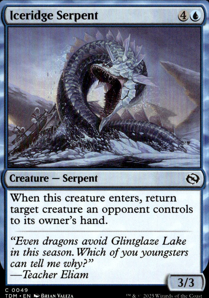 Tarkir: Dragonstorm #49 Iceridge Serpent