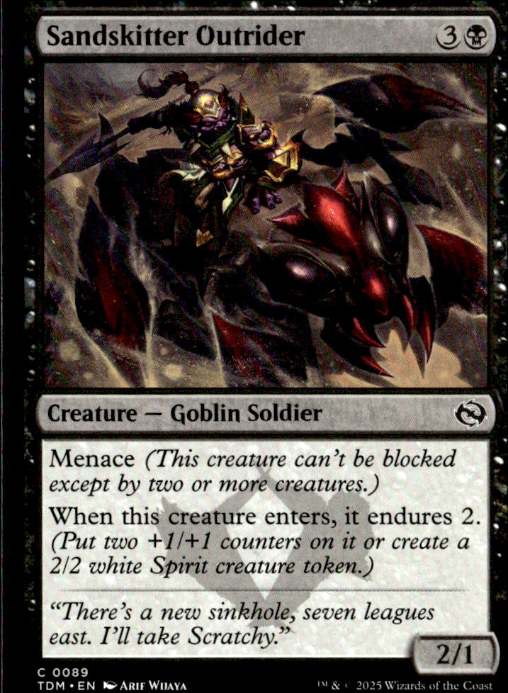 Tarkir: Dragonstorm #89 Sandskitter Outrider