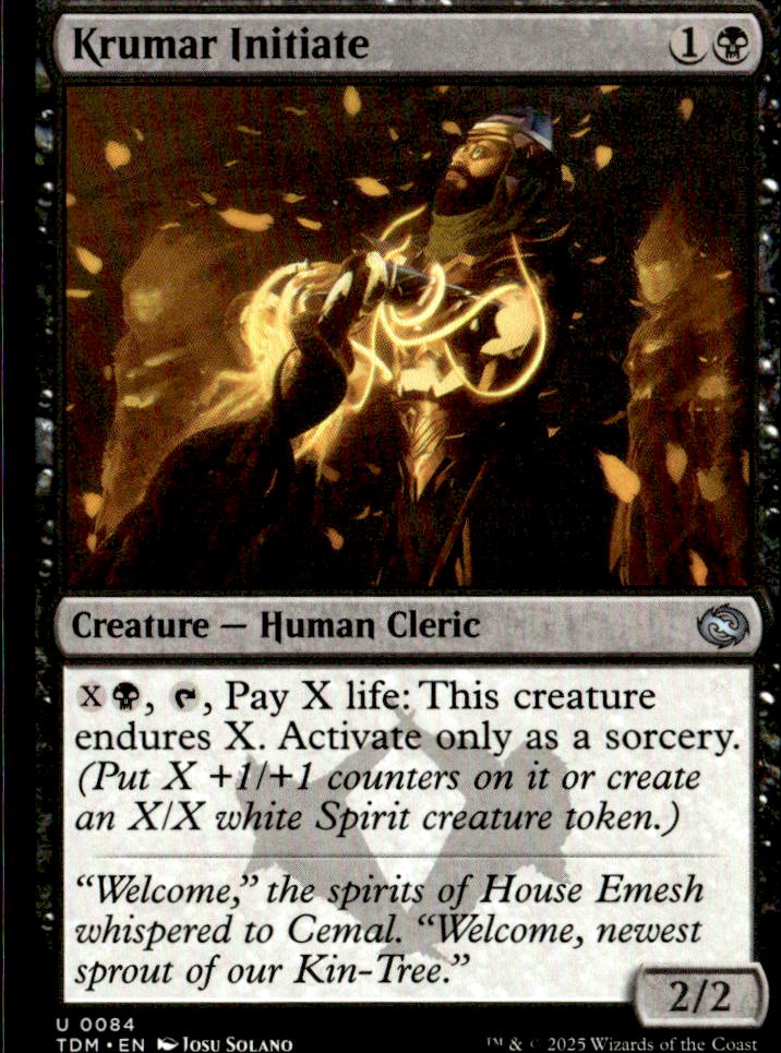 Tarkir: Dragonstorm #84 Krumar Initiate