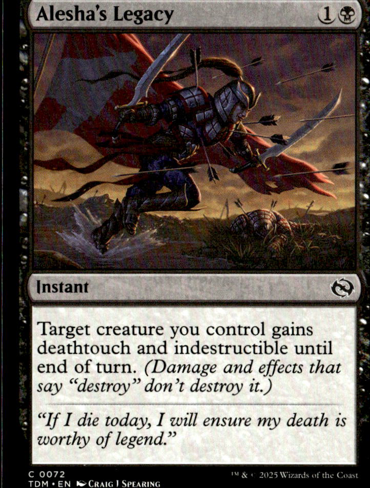 Tarkir: Dragonstorm #72 Alesha's Legacy