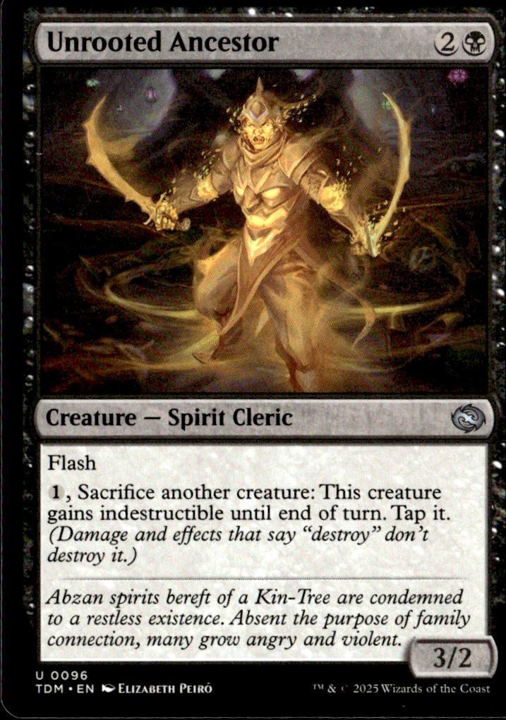 Tarkir: Dragonstorm #96 Unrooted Ancestor