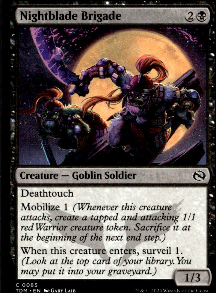 Tarkir: Dragonstorm #85 Nightblade Brigade