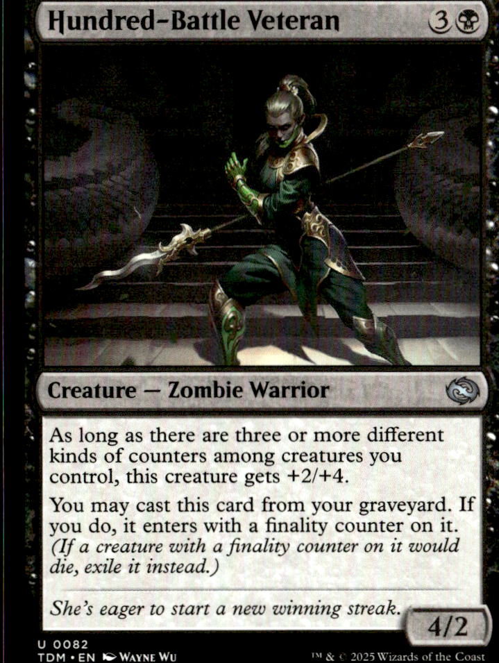 Tarkir: Dragonstorm #82 Hundred-Battle Veteran