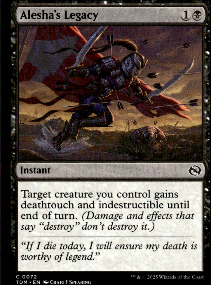 Tarkir: Dragonstorm #72 Alesha's Legacy