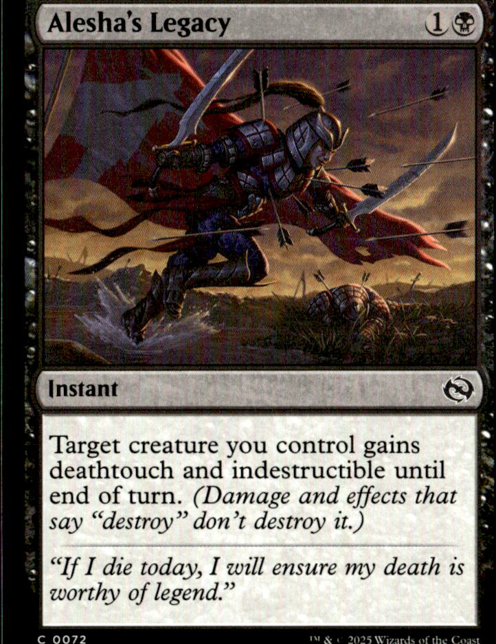 Tarkir: Dragonstorm #72 Alesha's Legacy