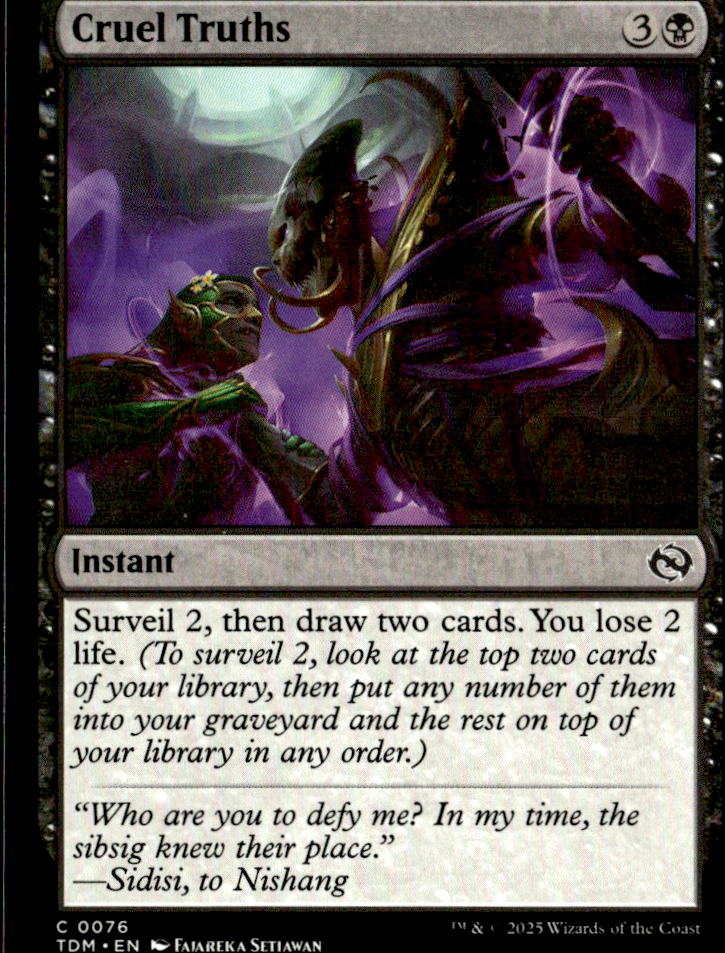 Tarkir: Dragonstorm #76 Cruel Truths