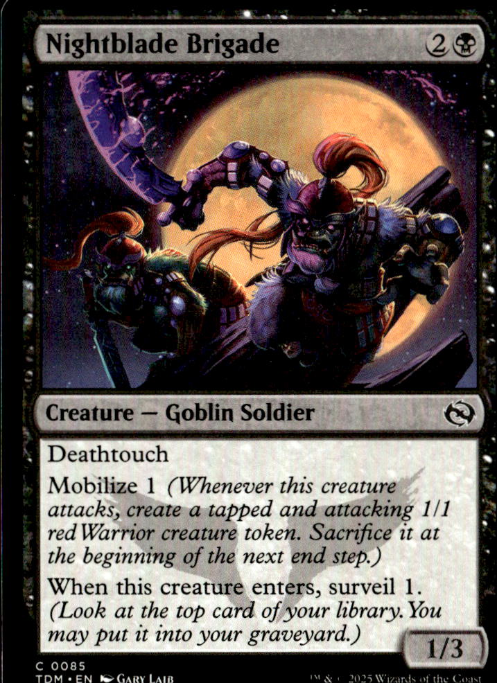 Tarkir: Dragonstorm #85 Nightblade Brigade