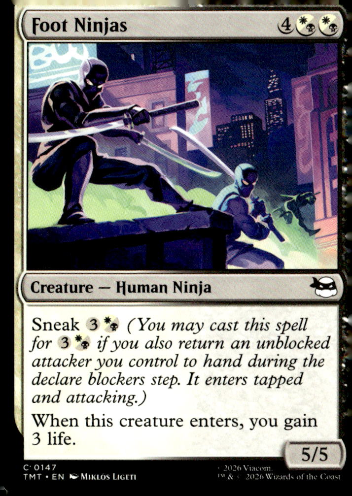 Teenage Mutant Ninja Turtles #209 Foot Ninjas (Borderless)