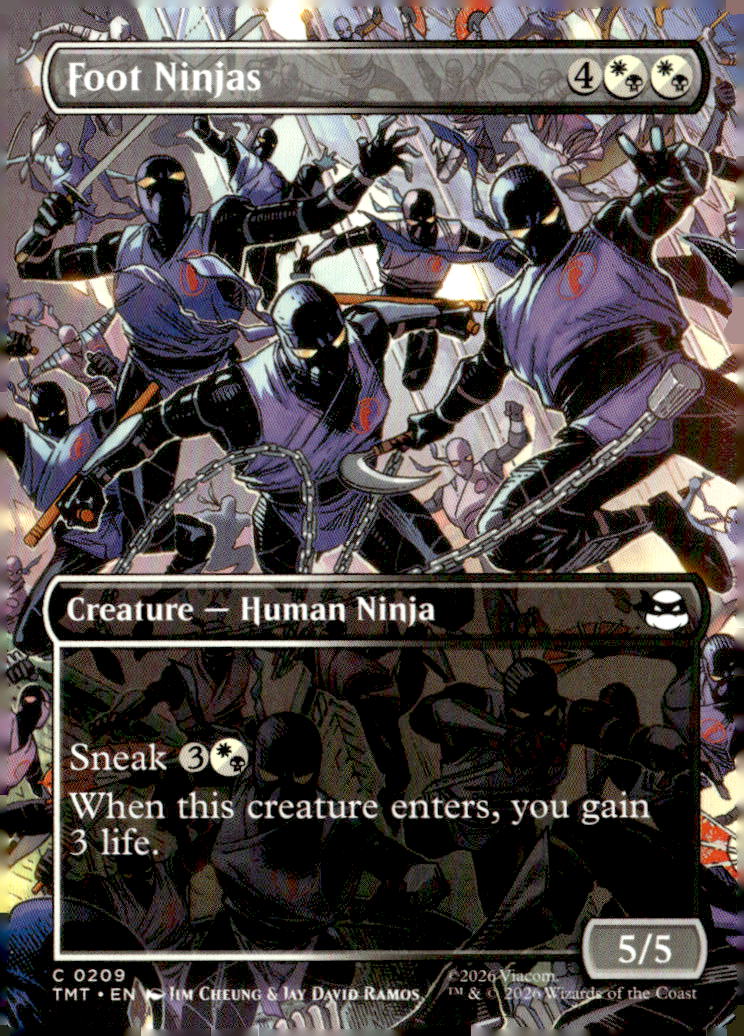 Teenage Mutant Ninja Turtles #209 Foot Ninjas (Borderless)