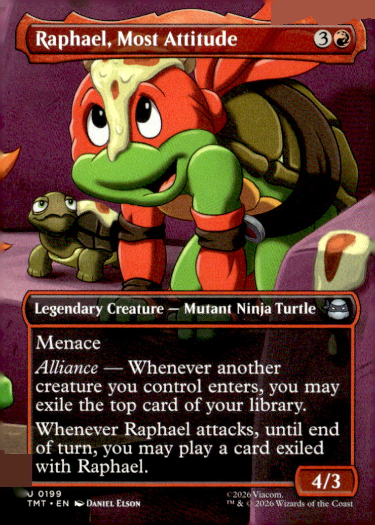 Teenage Mutant Ninja Turtles #199 Raphael, Most Attitude (Borderless)